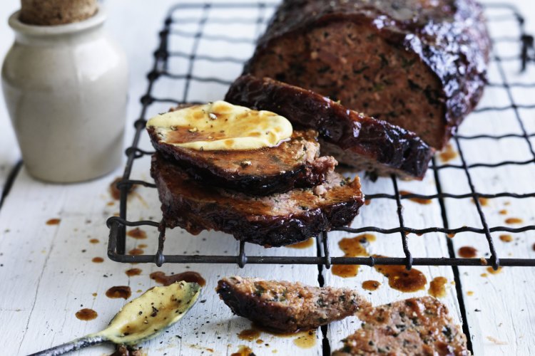 Jill Dupleix's bourbon BBQ meatloaf.