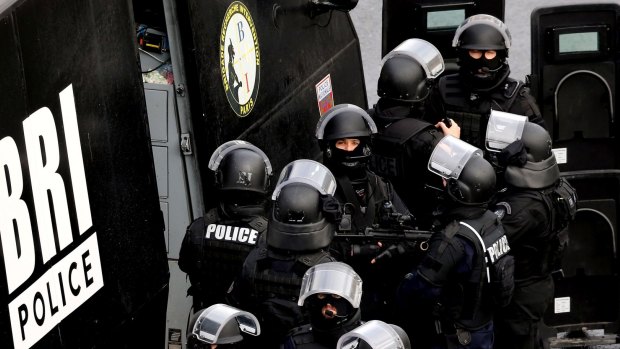 Police took part in a huge manhunt for the Charlie Hebdo shooters.