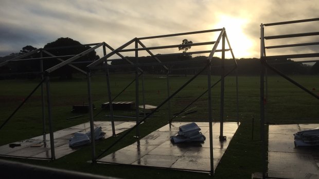 The Camp Gallipoli event has been moved from Centennial Park because of the Sydney storms.