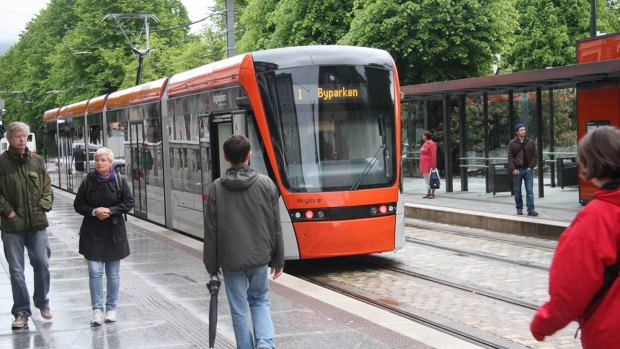 Commuters in Bergen rely heavily on trams and still seem to manage, somehow.