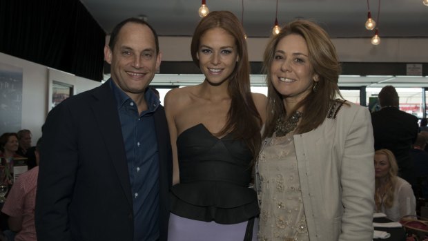 Raphael Geminder with his wife Fiona and daughter Georgia. 