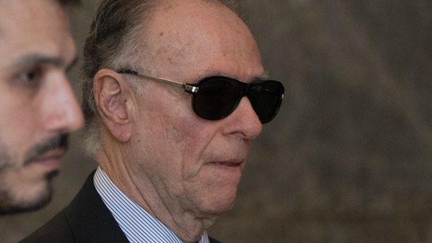 Carlos Nuzman, president of the Brazilian Olympic committee, arrives at Federal Police headquarters in Rio de Janeiro, Brazil.