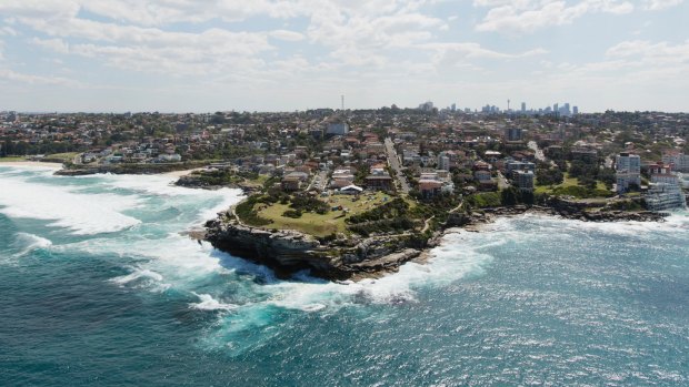 The dramatic Bronte coastline along the Bondi Beach to Coogee Beach walk.