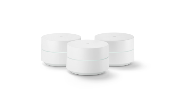 The Google WiFi hubs create a mesh network to improve the wireless coverage around your home.