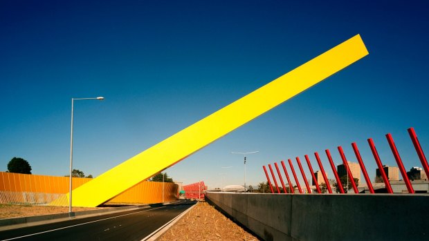 DCM's Tullamarine Gateway makes a nod to Ron Robertson-Swann's <i>Vault</i>.