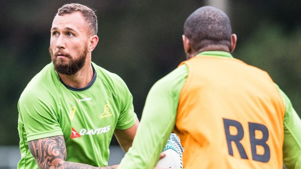 Tight lipped: Quade Cooper has not commented publicly since his demotion in December.
