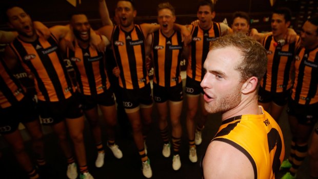 Bright spot: Tom Mitchell has given the Hawks something to cheer about.