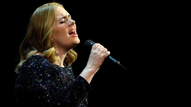 Adele dedicated her show's "two hours of misery" to the end of the romance between Brad Pitt and Angelina Jolie.