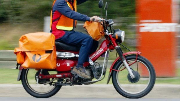 A postie suffered some minor injuries after an offender involved in a police pursuit allegedly knocked him off his motorbike.