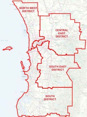 Police today announced new district boundaries.