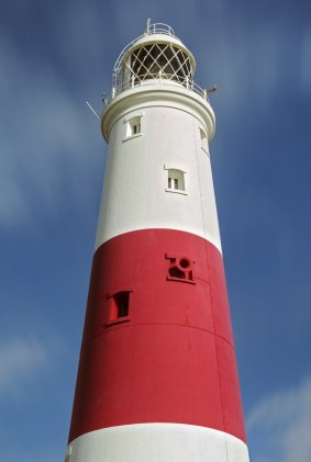 Portland Bill lighthouse, Dorset, England.