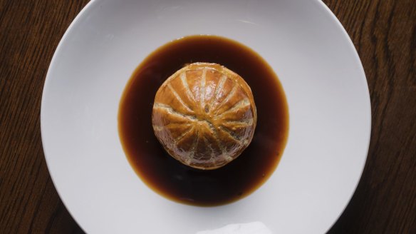 Duck pithivier with creamed silverbeet and duck broth ticks all the pie boxes.