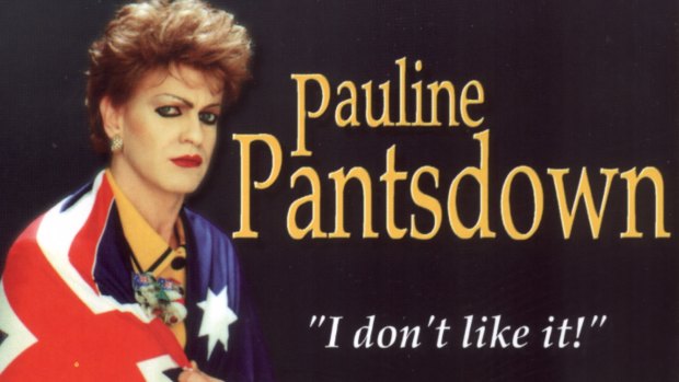 The cover of Pauline Pantsdown's 1998 CD, 'I don't like it'. 