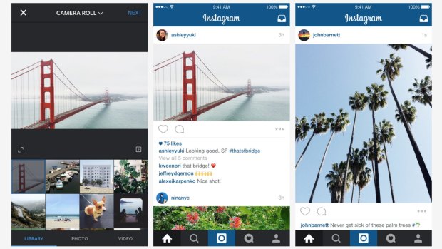 Images in full wide or tall format are beginning to appear in users' Instagram feed.