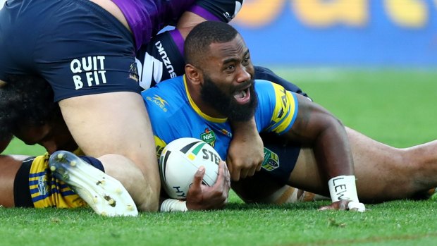 Dynamic Parramatta winger Semi Radradra has come along way since his debut for the club.