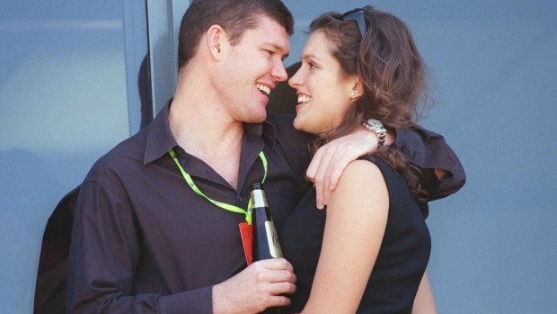 In the past: James Packer and Kate Fischer.