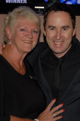 Cruiseaholic: Cheryl Debenham with singer Damien Leith.