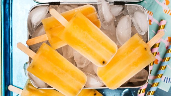 Nostalgia on a stick: Frozen passionfruit pops.