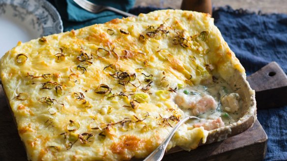 Chef Nelly Robinson's fish pie makes a great family feast.