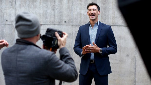 Suited and booted: MItchell Starc.