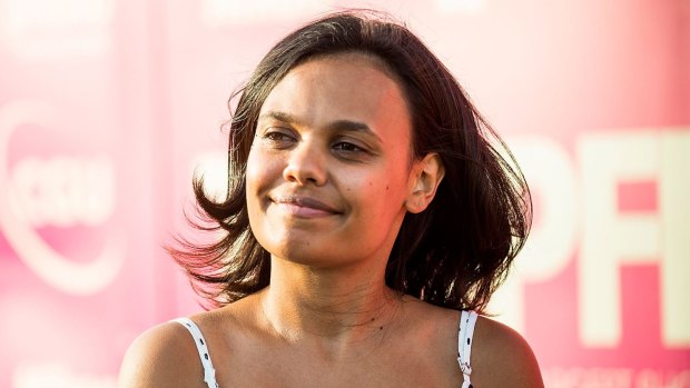 Miranda Tapsell's definition of being Aboriginal: "Being told by a white boy from Tassie that that his people pushed my people off a cliff".  