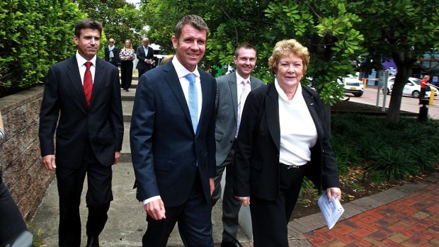 Premier Mike Baird and Health Minister Jillian Skinner in Randwick on Monday. Mr Baird said the government had already boosted the health workforce to "record levels".