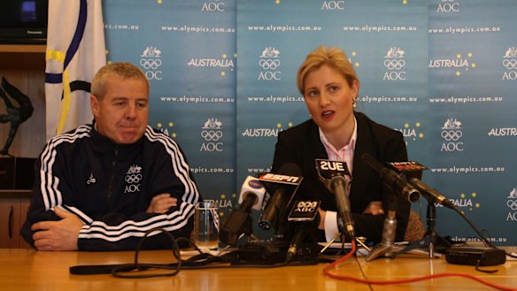 Legal trouble: Fiona de Jong is with the detained athletes.