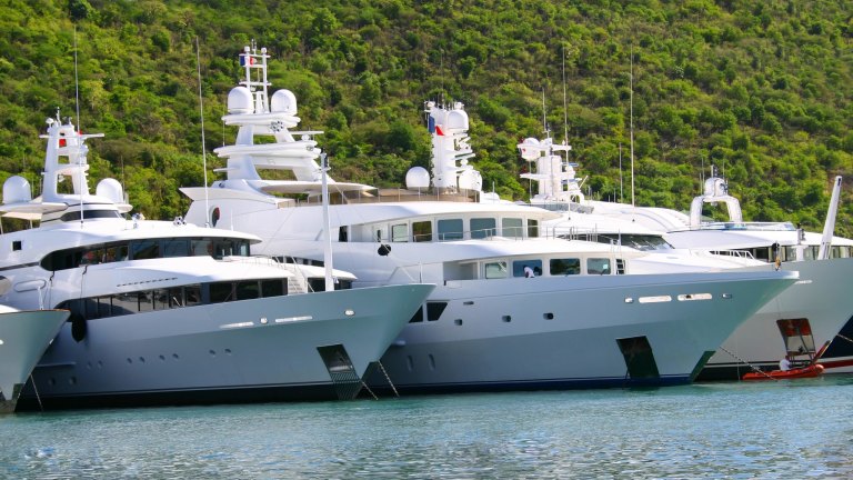 Billionaires flocking to St. Barths in superyachts for the
