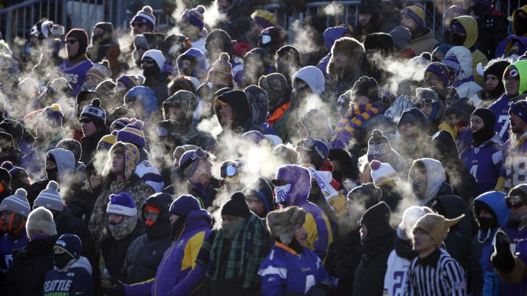 Seahawks-Vikings wild card third-coldest game in NFL history