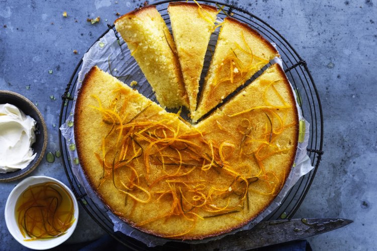  Citrus and Ginger semolina Cake
