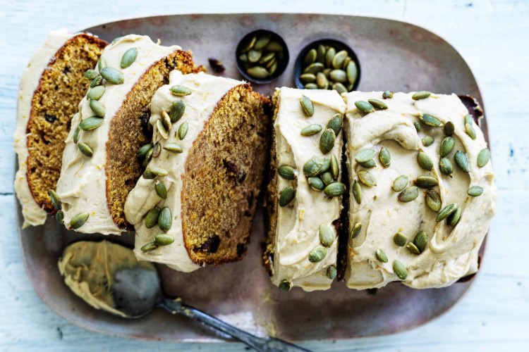 ***EMBARGOED FOR GOOD WEEKEND, JUNE 15/19 ISSUE***
Helen Goh recipe : Pumpkin Spice Loaf with Brown sugar Icing
Photograph by WilliamÃÂÃÂ MeppemÃÂÃÂ (photographer on contract, no restrictions)
image rotated