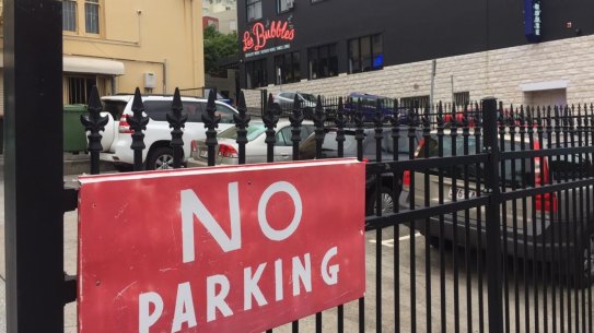 The car park behind the infamous Bubbles Bathhouse, an allegedly notorious hunting ground for rogue tow-truck operators.