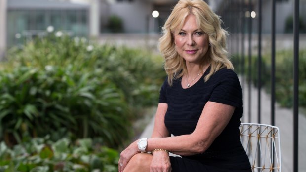 Kerri-Anne Kennerley at UTS this week. Her husband, John, suffered a spinal cord injury after a fall in March and she is supporting Project Edge collaboration. 