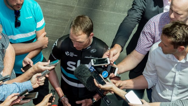 In the spotlight: These days, Chris Froome has a lot on his mind. 