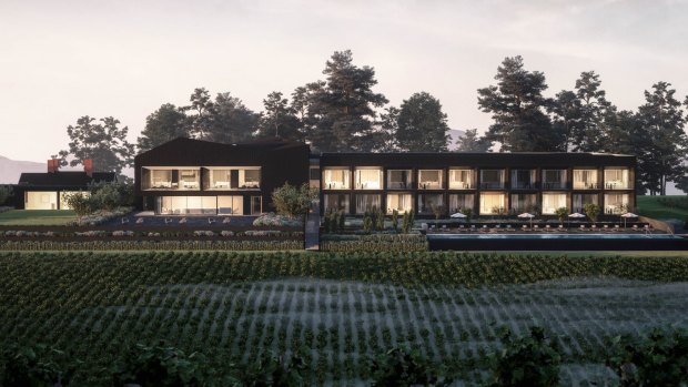 The 46-room Jackalope has private terraces that connect the interiors to the attractive vineyard surrounds.