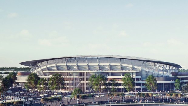An artist's impression of what the new Allianz Stadium will look like. 
