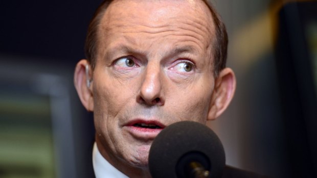 In trouble: Tony Abbott.