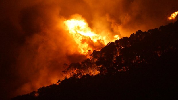 CFA firefighters had to face the full force of the Christmas Day fire at Wye River.