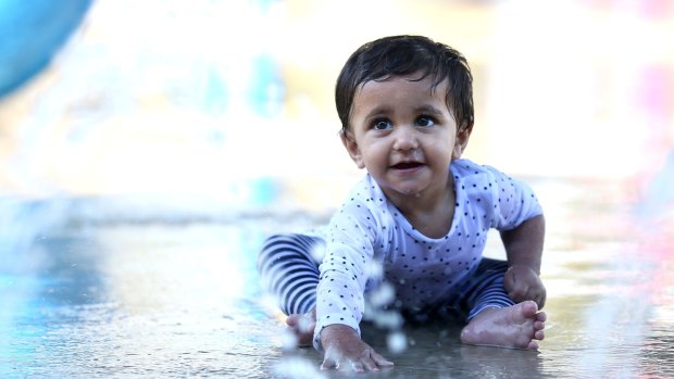  10 month old Tania Ejaz in Francis Park, Blacktown.