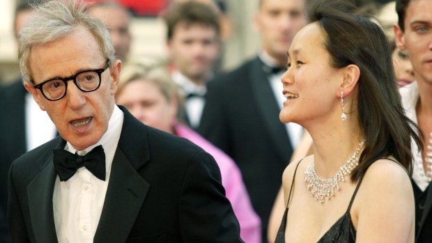 Paternal: Woody Allen says his relationship with Soon-Yi Previn has been 'hugely beneficial' to both of them.