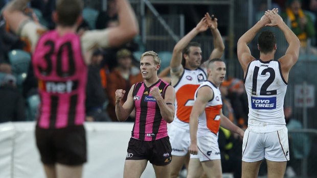 Dramatic effect: Will Langford celebrates his goal.