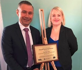 Deputy Premier and Minister for Mental Health Roger Cook, with Mission Australia State Director WA Jo Sadler at Wednesday's relaunch.