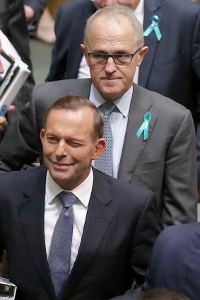 Tony Abbott and Malcolm Turnbull. 