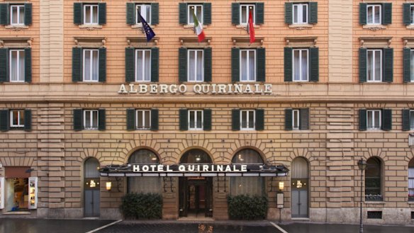 Cardinal George Pell will give evidence at the Hotel Quirinale in Rome. 