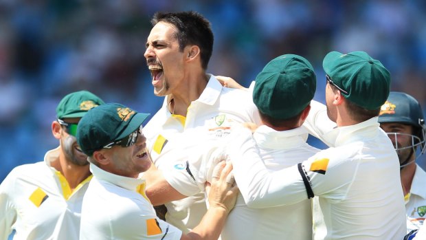 Untouchable: Mitchell Johnson has a few ideas on how to get his former teammate out.