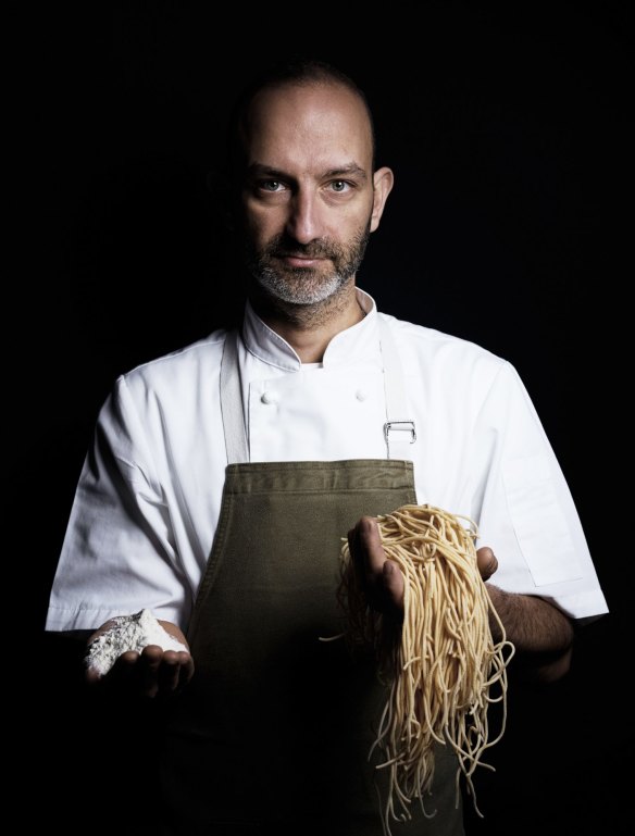 Pasta machine: Chef Andreas Papadakis from Tipo 00 in Melbourne.