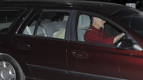 A car drives David Eastman from prison.