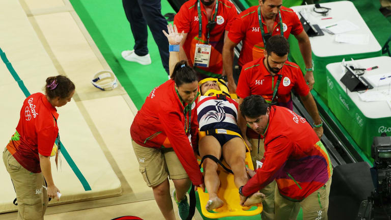 Rio 2016: Gymnast Samir Ait Said suffers horrific leg ...