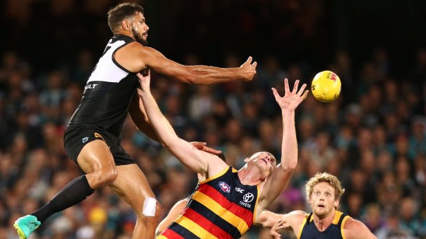Port Adelaide are also investigating a claim their ruckman Paddy Ryder was racially abused by a Crows fan.