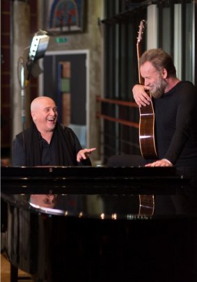 Peter Gabriel and Sting first shared stages in 1986.